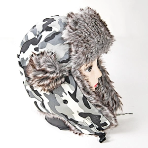Keep warm Winter amy printed ski helmet