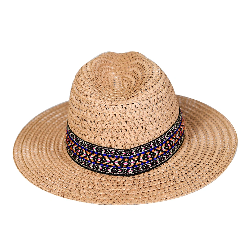 Good Quality Natural color UV Protection Sun Hat Wholesale Paper Straw Panama Hat