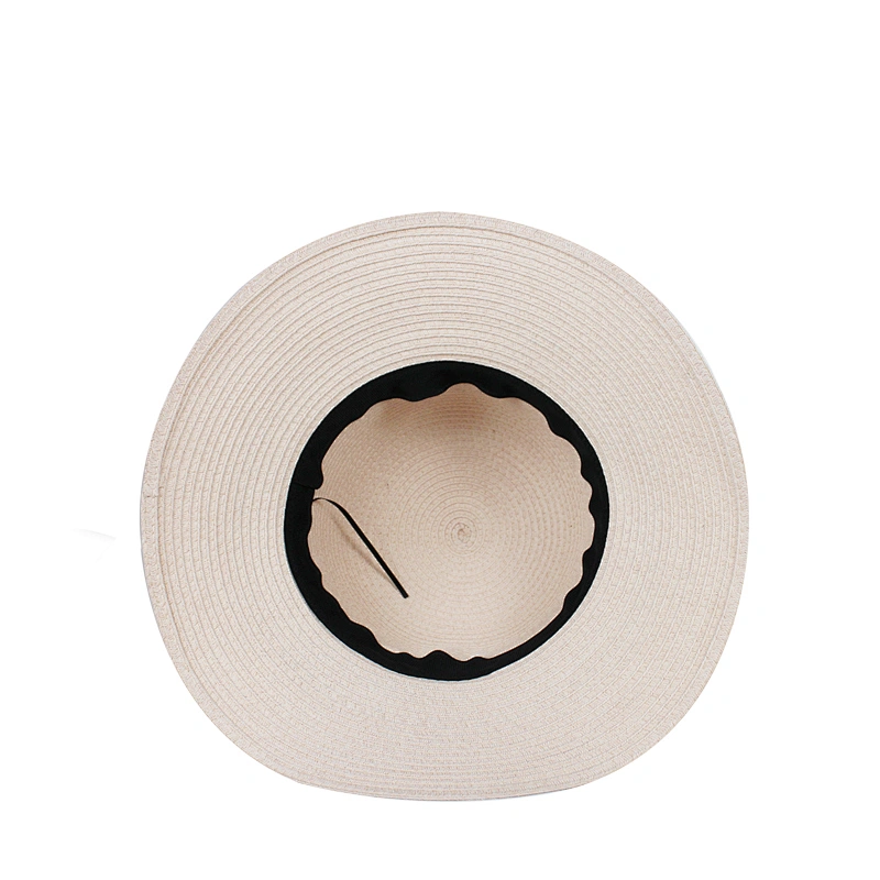 Hot Selling Foldable Women Sun block UV Paper Straw Braided Hat