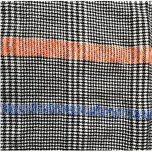 Black and white w bright stripes winter width fashon women acrylic woven scarf