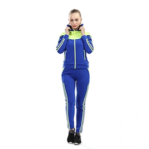 OEM plain hoodies and pants set fitness womens  tracksuit Set