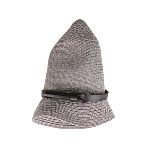 Wholesale Washable and Foldable Anti UV Straw Summer Hat Fedora with Leather Band