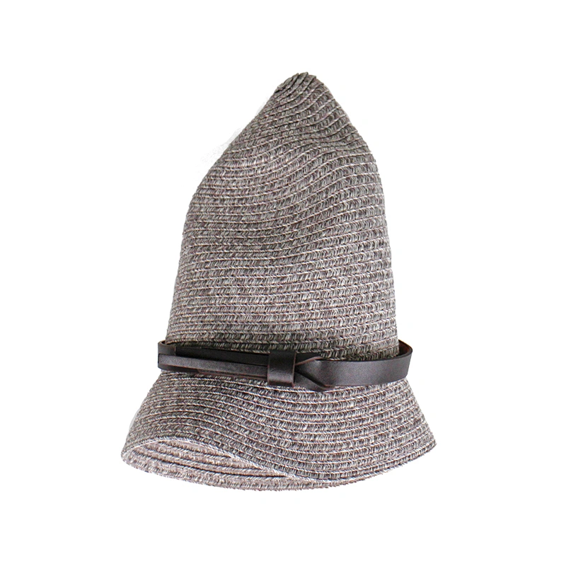 Wholesale Washable and Foldable Anti UV Straw Summer Hat Fedora with Leather Band