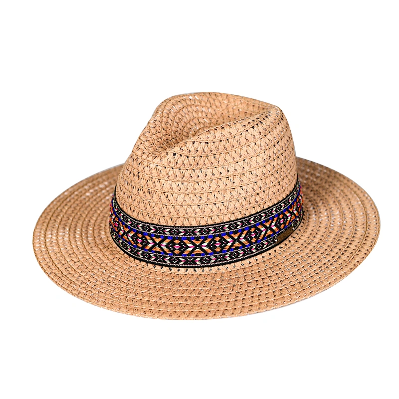 Good Quality Natural color UV Protection Sun Hat Wholesale Paper Straw Panama Hat