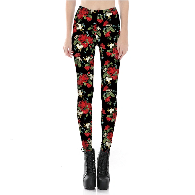 Women's  Digital Printing Leggings High Waisted  Sports Workout Tights