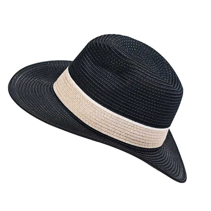 Wholesale Summer Anti- Sunshine Black Men Panama Jack Hat