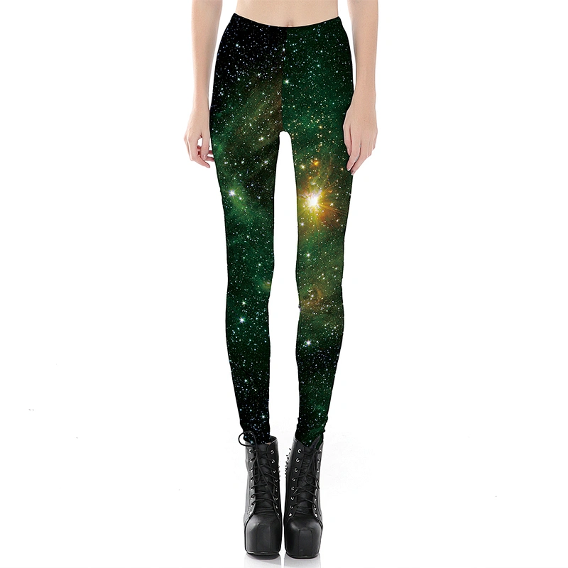 Women's Digital Print High Waist Stretchy Ankle Sexy Leggings