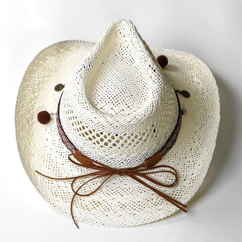 Fashion metal accessories for Paper bulk cheap cowboy hat