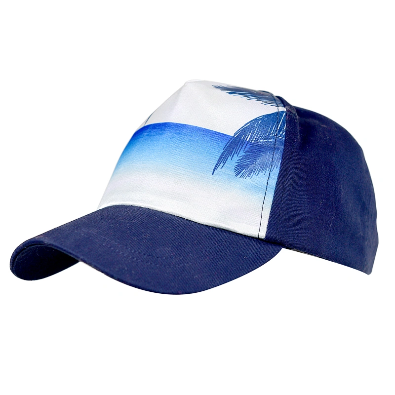 5 Panel Cotton fabric Beach Printing cap kids