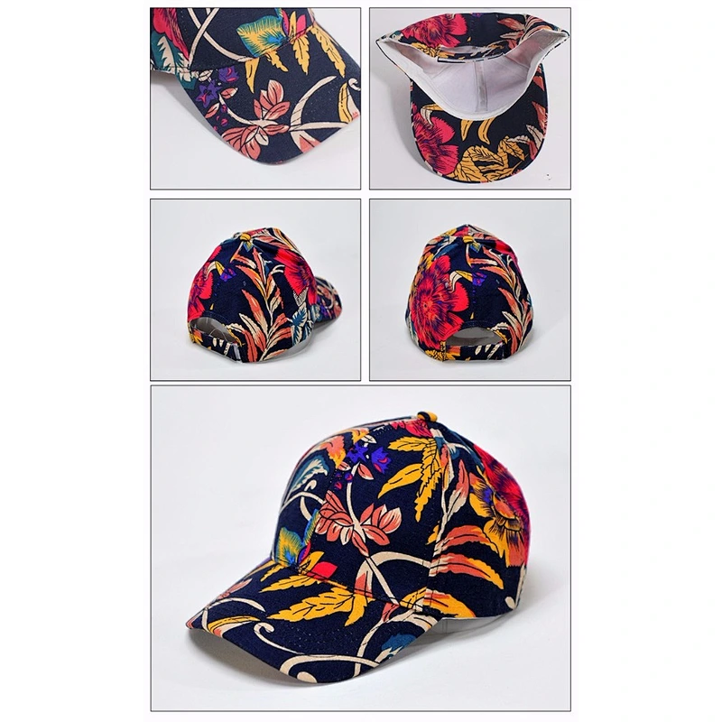 Promotional High Quality New Fashion Custom 5 Panel Print Sports Baseball Cap For Man