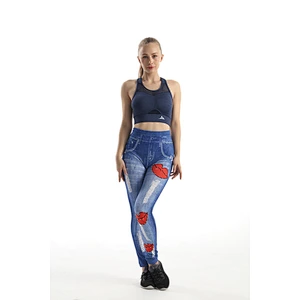Women's  Fashion Plus Size Printed slip Yoga Seamless Pants