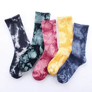 Adult Mens No Show Socks Cotton Short Tie Dye Custom Sport Socks With Cushions