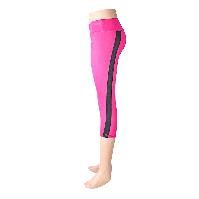 100%polyester Women Sports pink fitness legging