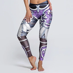 Fashion 3D Digital Print Stretchy Leggings