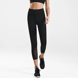 New arrival wholesale custom fashion cropped capri gym yoga fitness sexy leggings for women