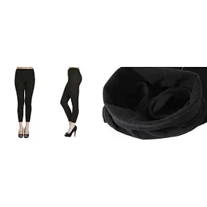 Black women cheap stretch plaid brushed lining workout Compression Skinny seamless leggings
