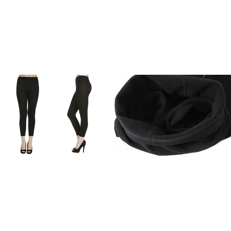 Black women cheap stretch plaid brushed lining workout Compression Skinny seamless leggings