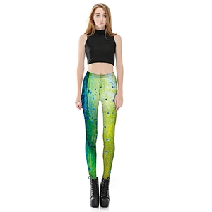 Women's Printed Leggings Full-Length Regular Size Yoga Workout Leggings Pants