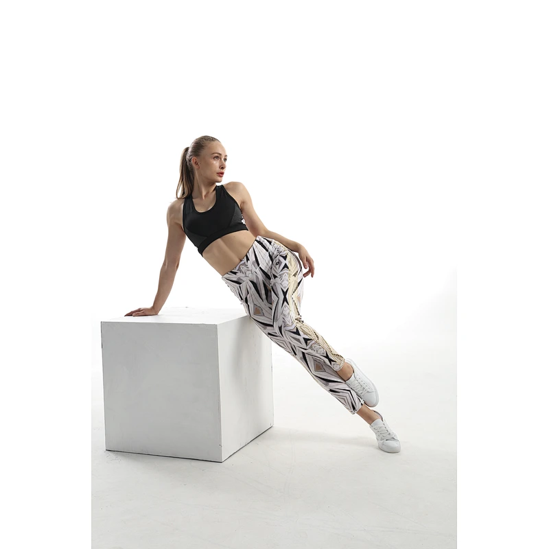 Women's  Length Tights Yoga Workout Printed Pants