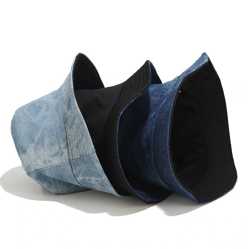 Ladies Fashion Custom Design Cheap 100% Polyester Jean Bucket Hat
