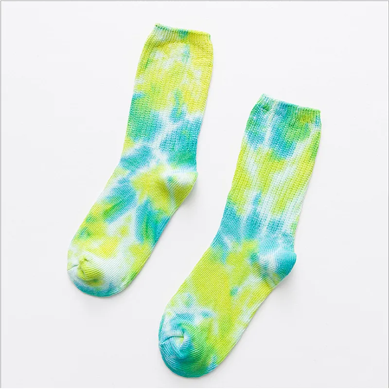China Factory New Style Cozy Tie Dye Women Socks
