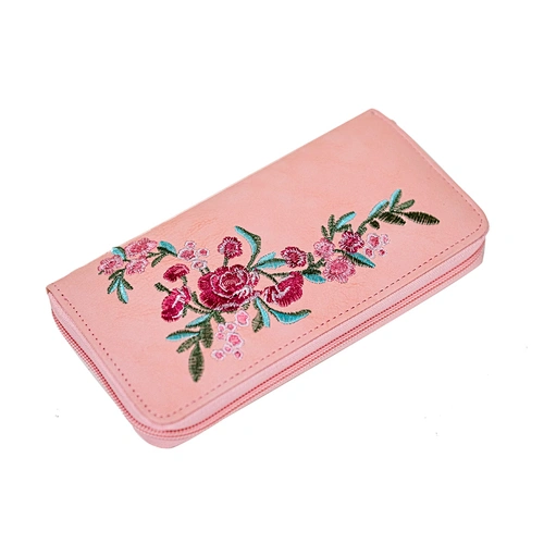 High Quality Ladies Embroidered Wallet Pures