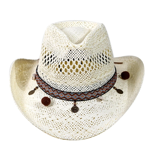 Fashion metal accessories for Paper bulk cheap cowboy hat