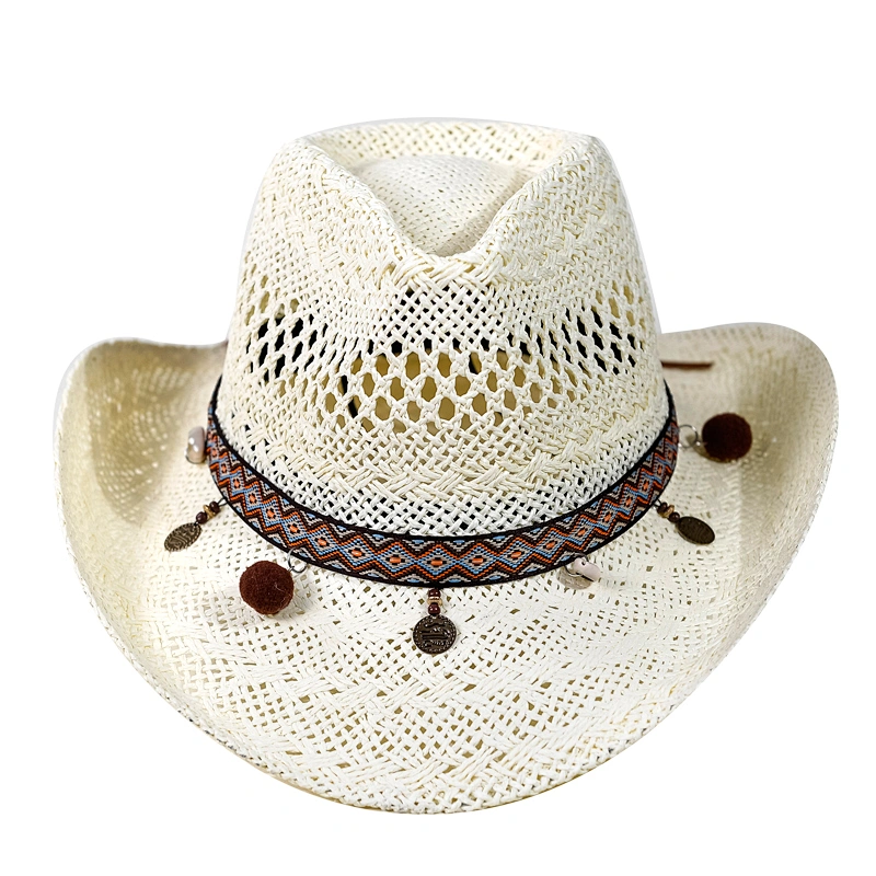 Fashion metal accessories for Paper bulk cheap cowboy hat