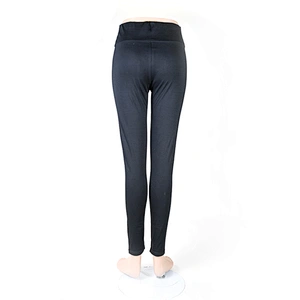 100%polyester Women black seamless legging