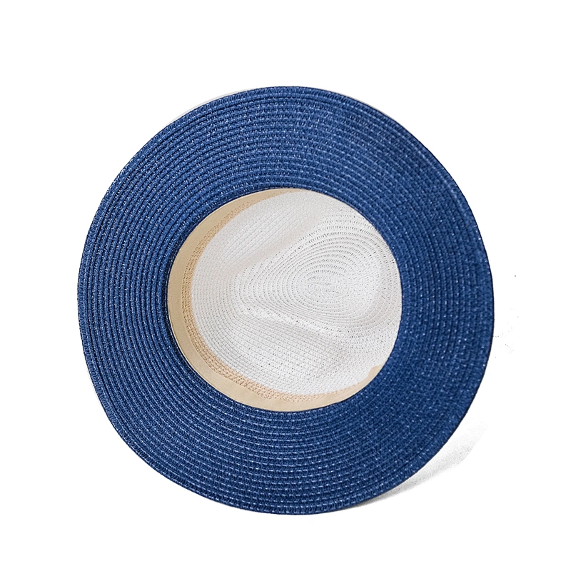 Summer big brim natural and blue china cowboy hat