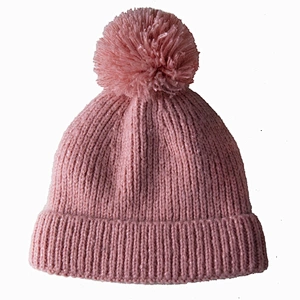 Women 's Wholesale winter custom knitted w pom pom beanie hat