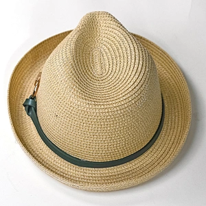 Summer Cool metal accessories natural wholesale straw cowboy hats