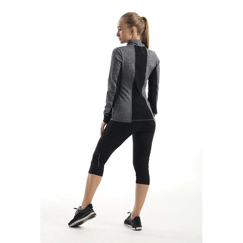 Women's Fashion Mesh yoga black leggings