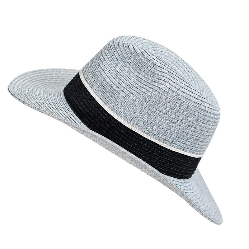 Made in China Stylish Sun block UV Contrased Color Straw Ladies Panama Summer Hat