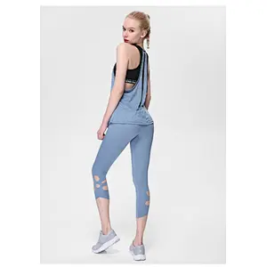 New arrival wholesale custom fashion cropped capri gym yoga fitness sexy leggings for women