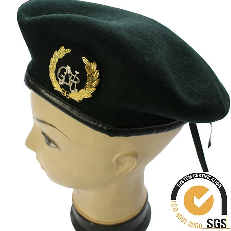High quality metal badge military beret for sale