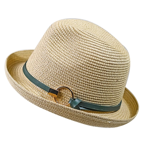 Summer Cool metal accessories natural wholesale straw cowboy hats