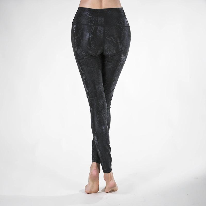 New Knitted Hips Quick-drying Perspiration  Solid Color Body High Waist Leggings