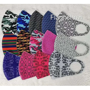 Washable Anti-Pollen Dust Sponge Foam Reuse Protective Digital Printing Face Cover