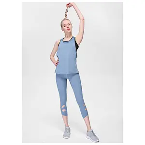 New arrival wholesale custom fashion cropped capri gym yoga fitness sexy leggings for women