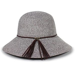 Customize Women Paper Straw Summer Straw Bucket Hat