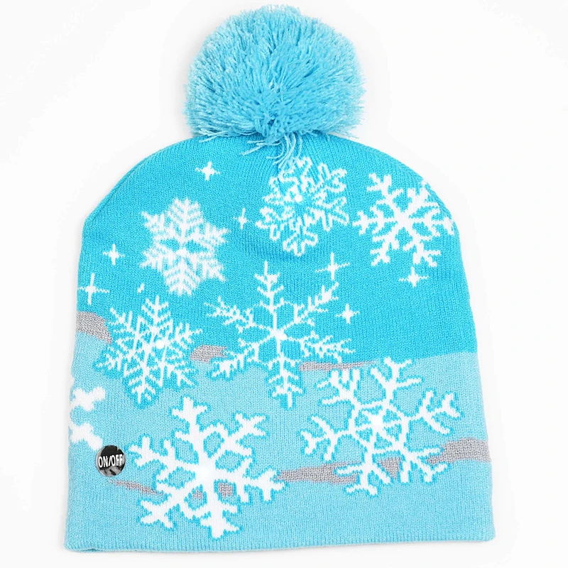 Hot Sell New Design Christmas Hallowmas Festival Kids Beanie Scarf With Led Flashing Light ,Hot selling OEM New Design Unisex