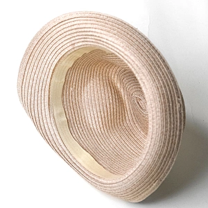 Fashion natural color Summer paper custom fedora hat