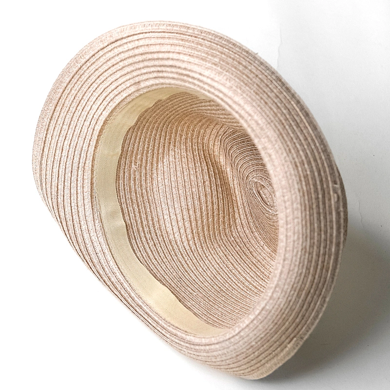 Fashion natural color Summer paper custom fedora hat