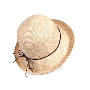China-made High Quality Summer Hand-made Raffia Straw Hat