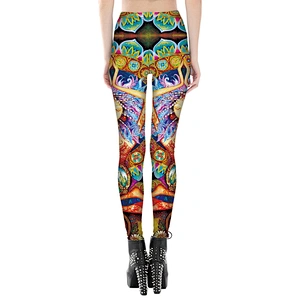 Women's Digital Printed Leggings High Waist Stretchy Ankle Sexy Pants