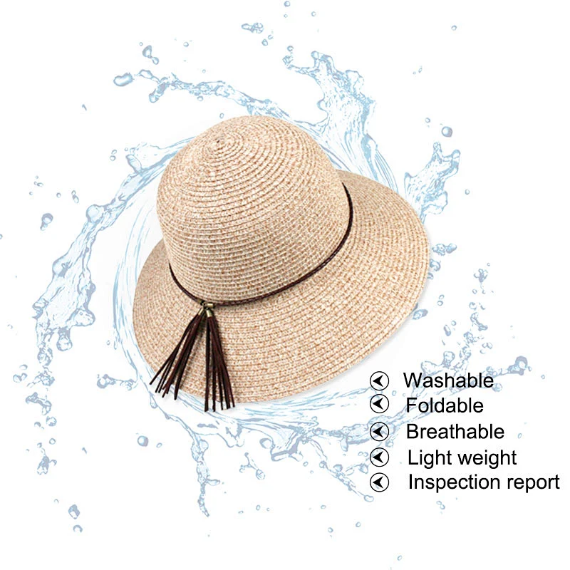 Newest Washable and foldable Women Summer Straw Hat