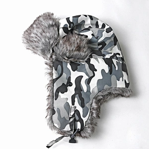 Keep warm Winter amy printed ski helmet