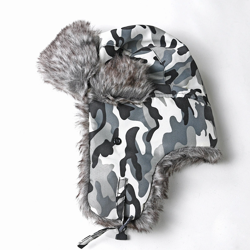 Keep warm Winter amy printed ski helmet