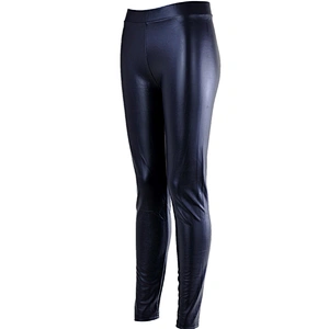 shiny black color tights sexy leather leggings